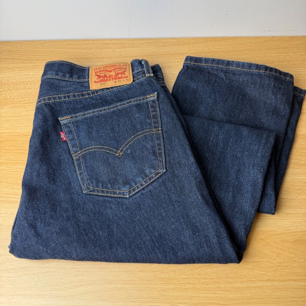 Levi's 505 Regular Fit Mens Jeans 35x30 (35x29) Americana Western Classic Retro